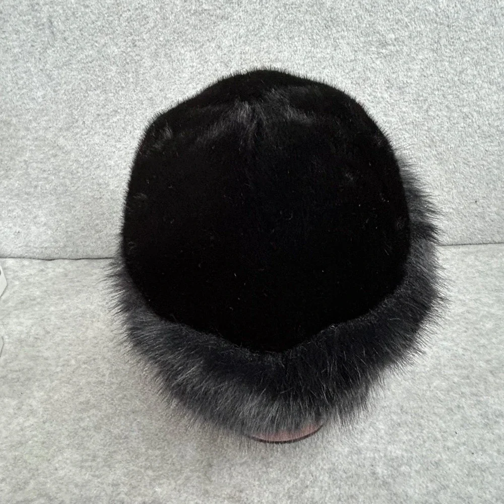 Handcrafted Alpaca Fur Cossack Hat Black Women & Girls Winter Peruvian Soul Luxe